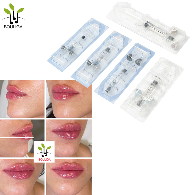 Bouliga Cross Linked Hyaluronzuurvuller 1 ml 2 ml 5 ml huidvuller voor mooie lippen 