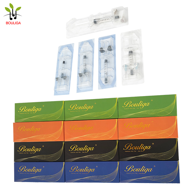 Bouliga geavanceerde huidvuller 1 ml, 2 ml, 5 ml, 10 ml anti-rimpel gezichtsinjectie